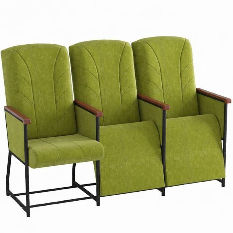 Крісло секційне MEBLIX "Спікер Універсал" з дерев'яними підлокітниками 3 секції